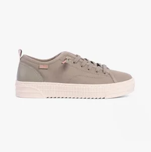114640/OLV BOBS COPA Womens Canvas Trainers Olive