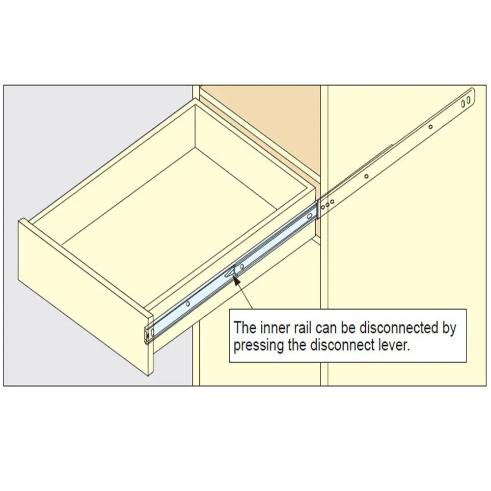 28 in. Stainless Steel Full Extension Side Mount Ball Bearing Soft-Close Drawer Slide Set (1-Pair)