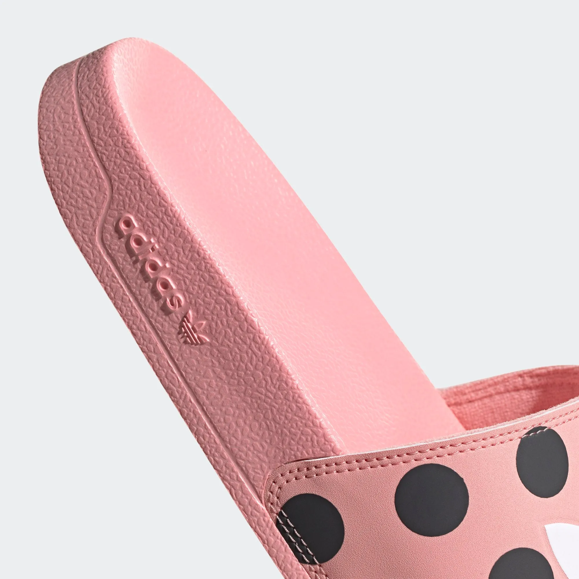 Adidas Adilette Lite Polka Dot Trefoil Slides (Glow Pink/Cloud White/Carbon)(FU9149)