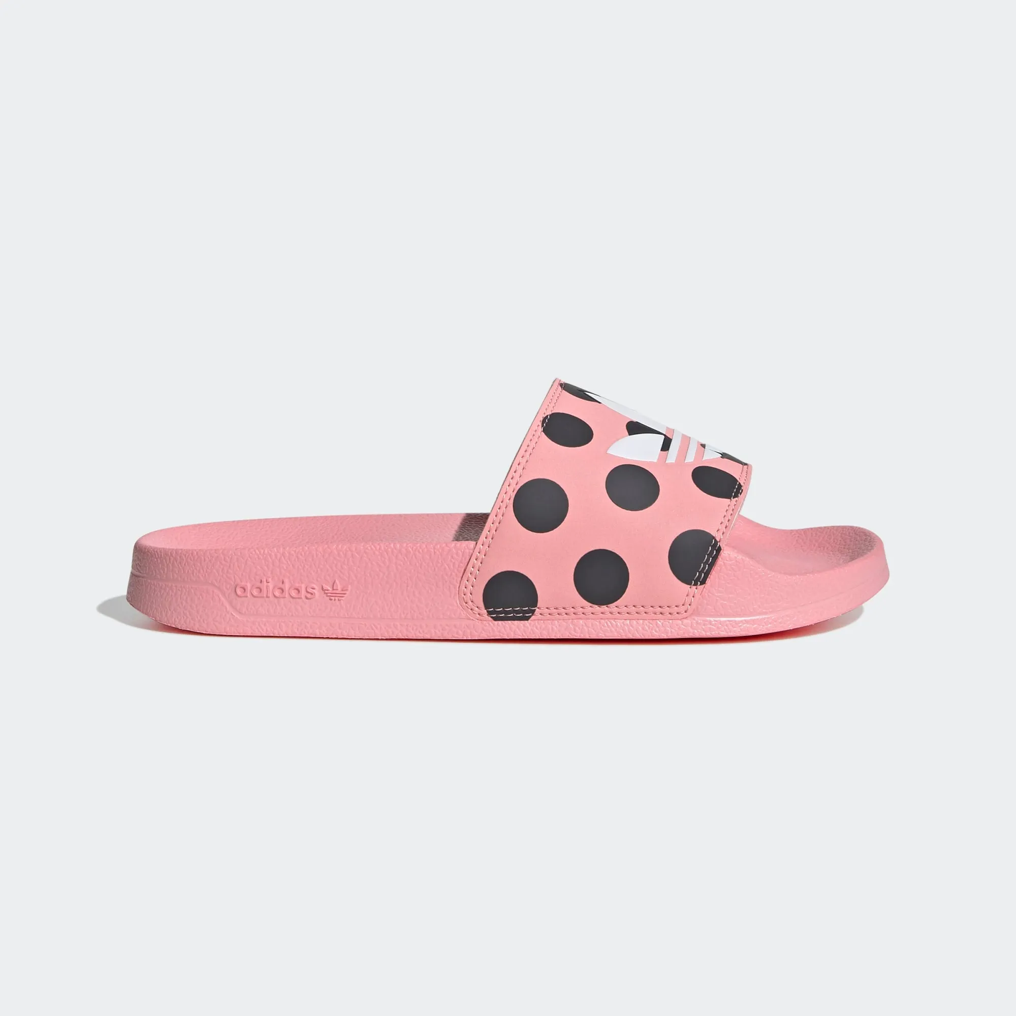 Adidas Adilette Lite Polka Dot Trefoil Slides (Glow Pink/Cloud White/Carbon)(FU9149)