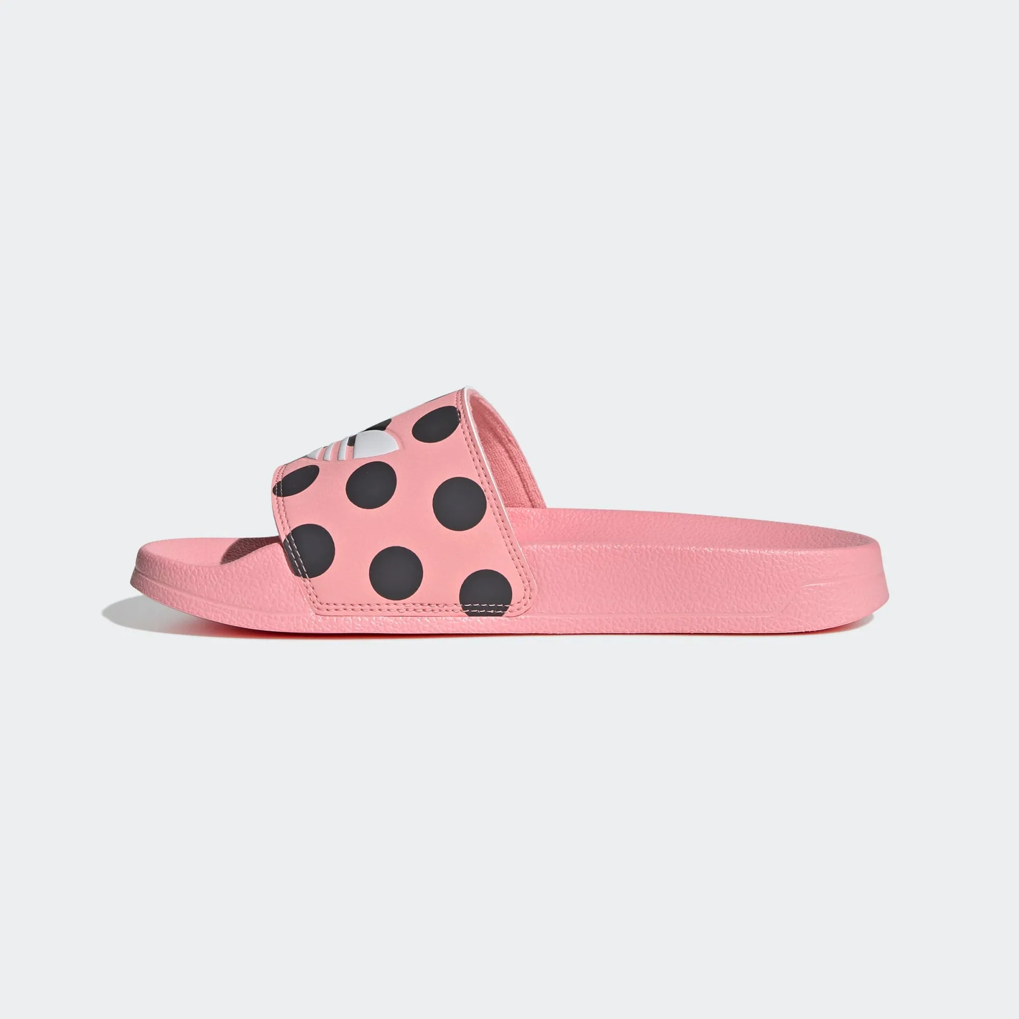 Adidas Adilette Lite Polka Dot Trefoil Slides (Glow Pink/Cloud White/Carbon)(FU9149)