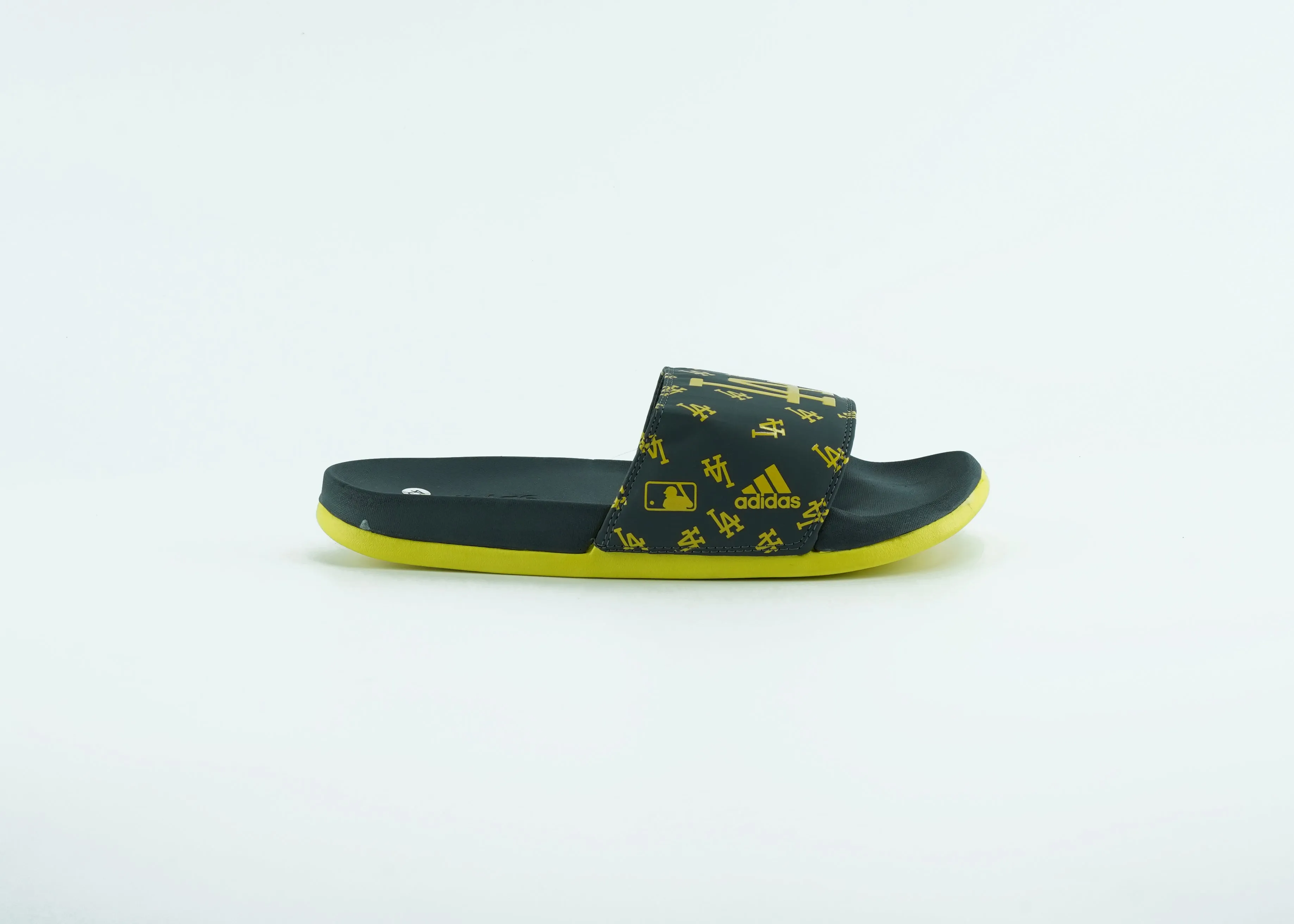 Adidas Slides for men in black and yellow