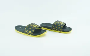 Adidas Slides for men in black and yellow