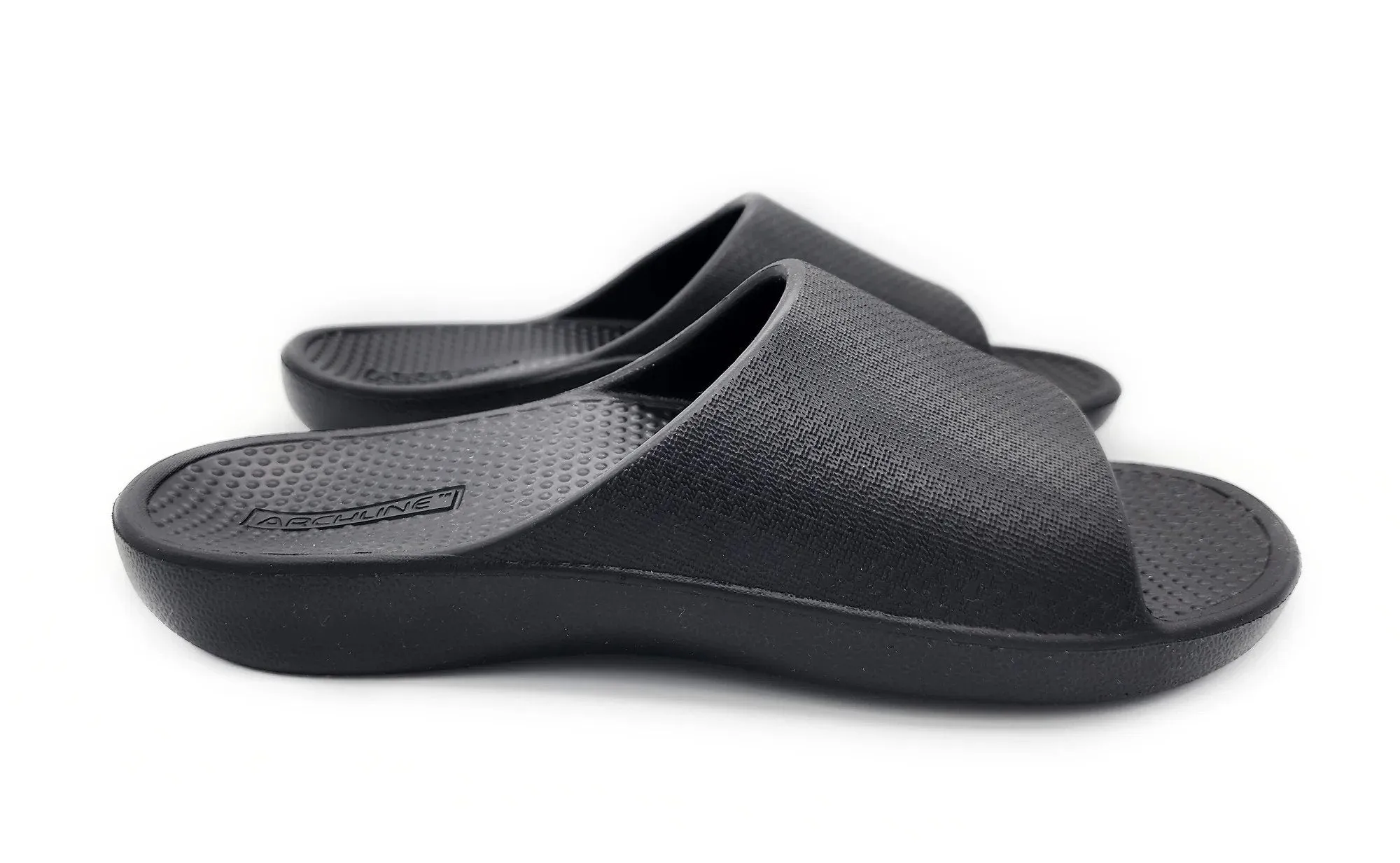 Archline Rebound Arch Support Slides Unisex - Black