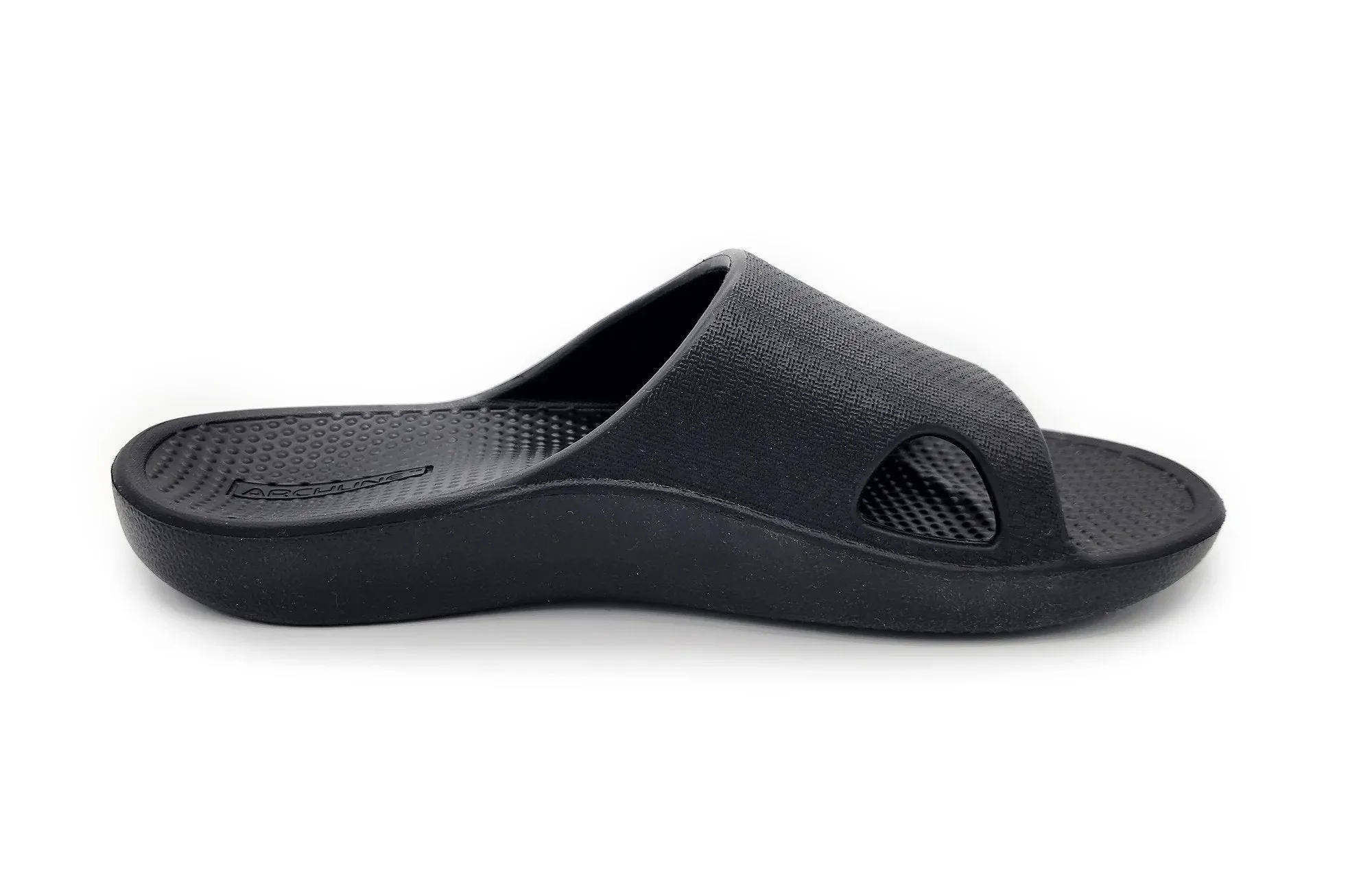 Archline Rebound Arch Support Slides Unisex - Black