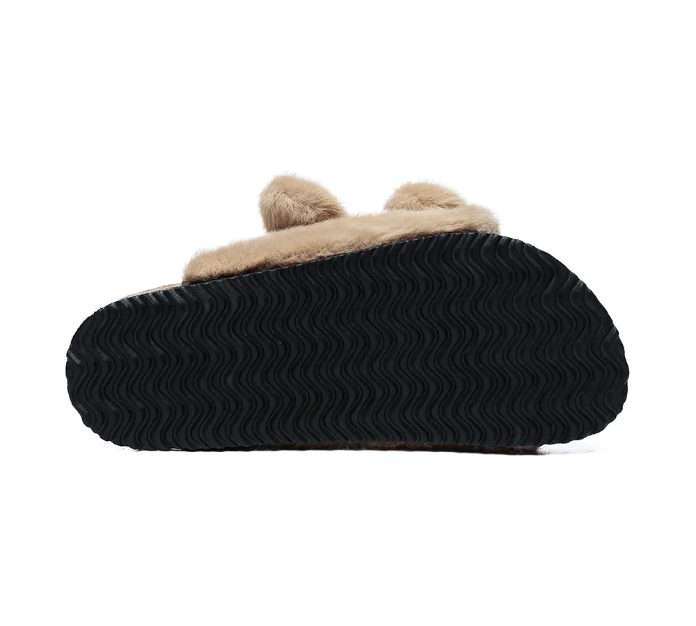 AUSTRALIAN SHEPHERD® Fluffy Womens Slides Myla