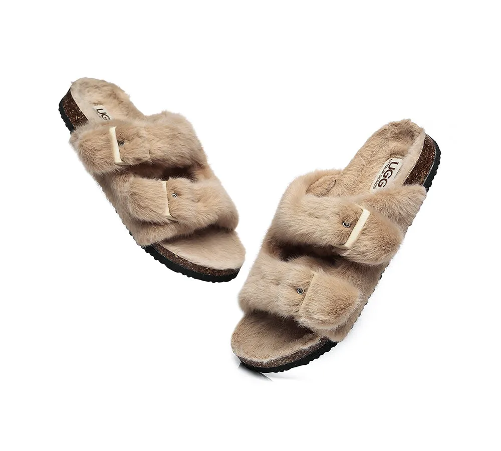 AUSTRALIAN SHEPHERD® Fluffy Womens Slides Myla
