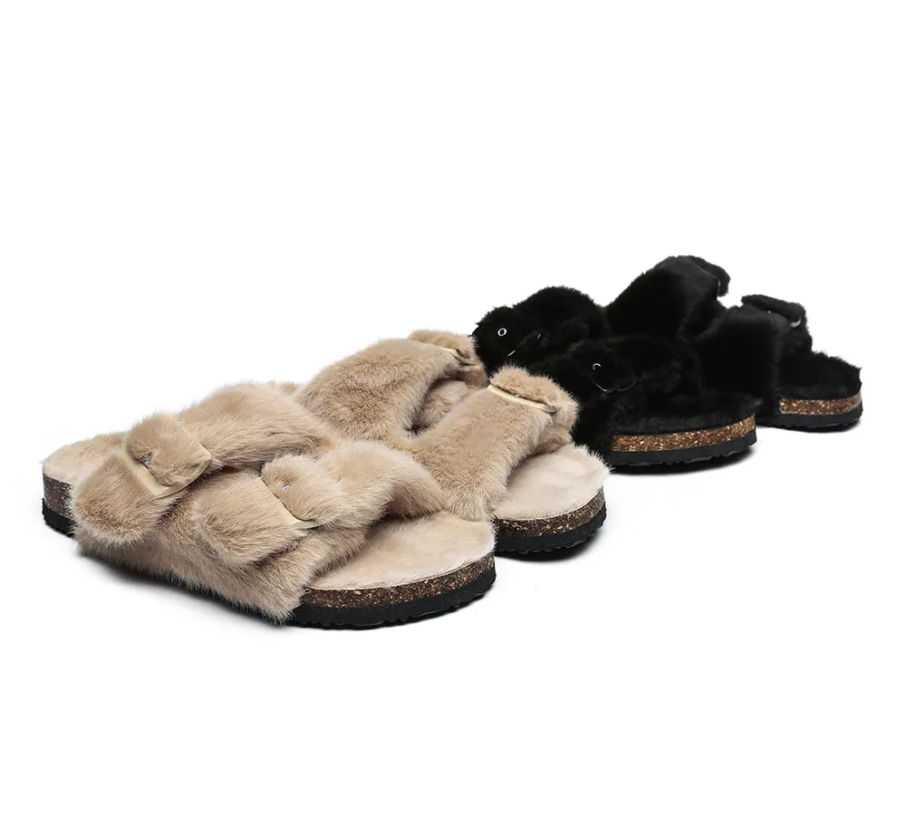 AUSTRALIAN SHEPHERD® Fluffy Womens Slides Myla