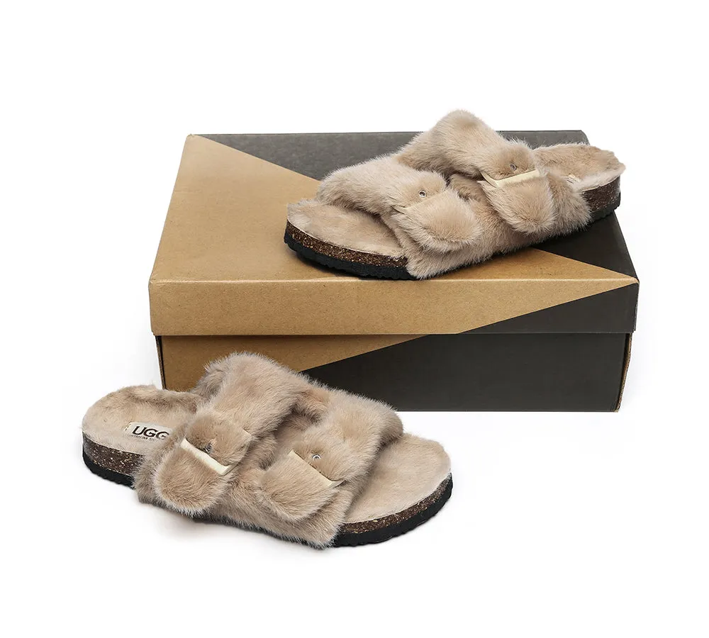 AUSTRALIAN SHEPHERD® Fluffy Womens Slides Myla