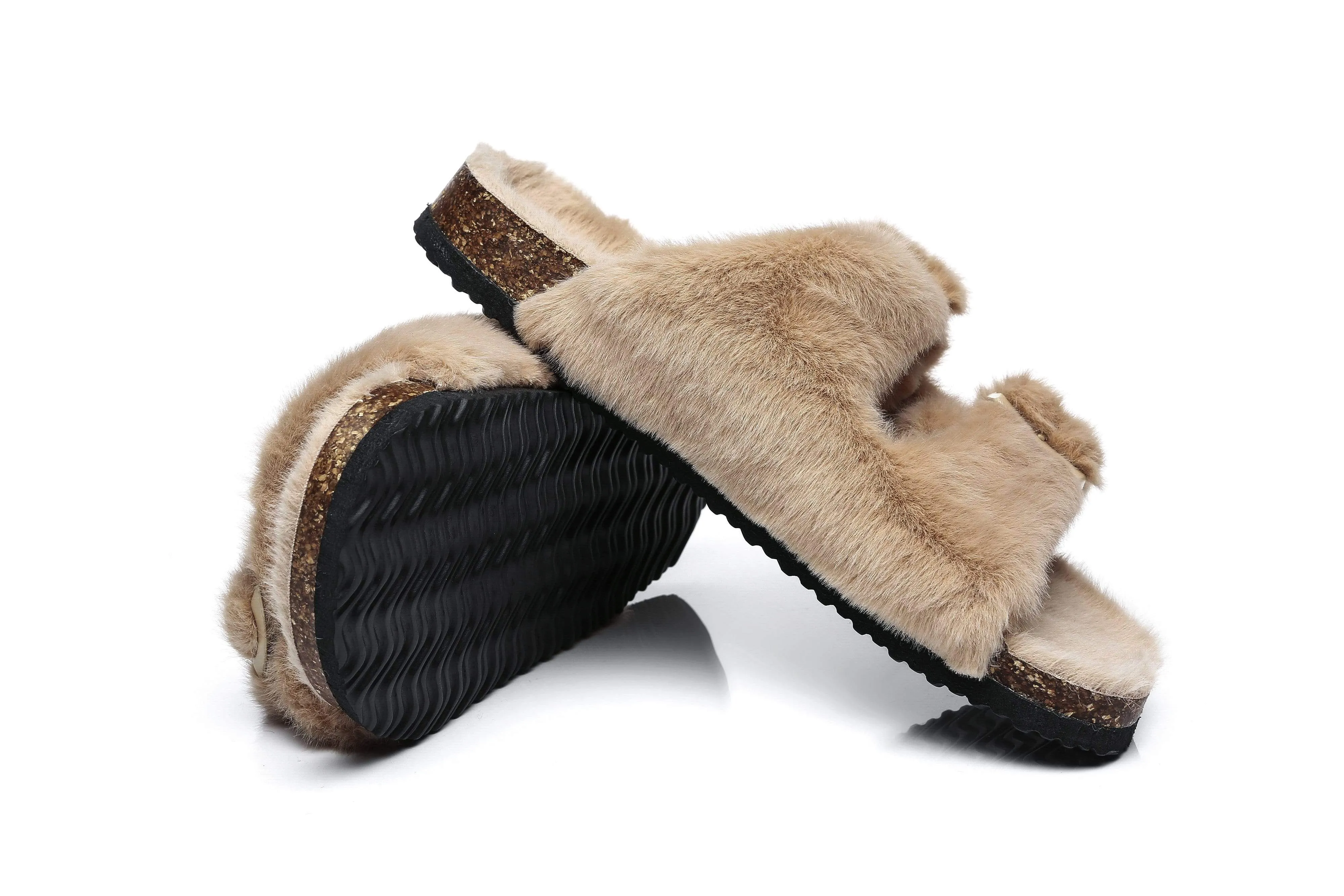 AUSTRALIAN SHEPHERD® Fluffy Womens Slides Myla