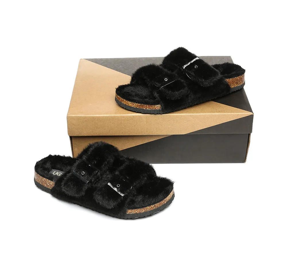 AUSTRALIAN SHEPHERD® Fluffy Womens Slides Myla