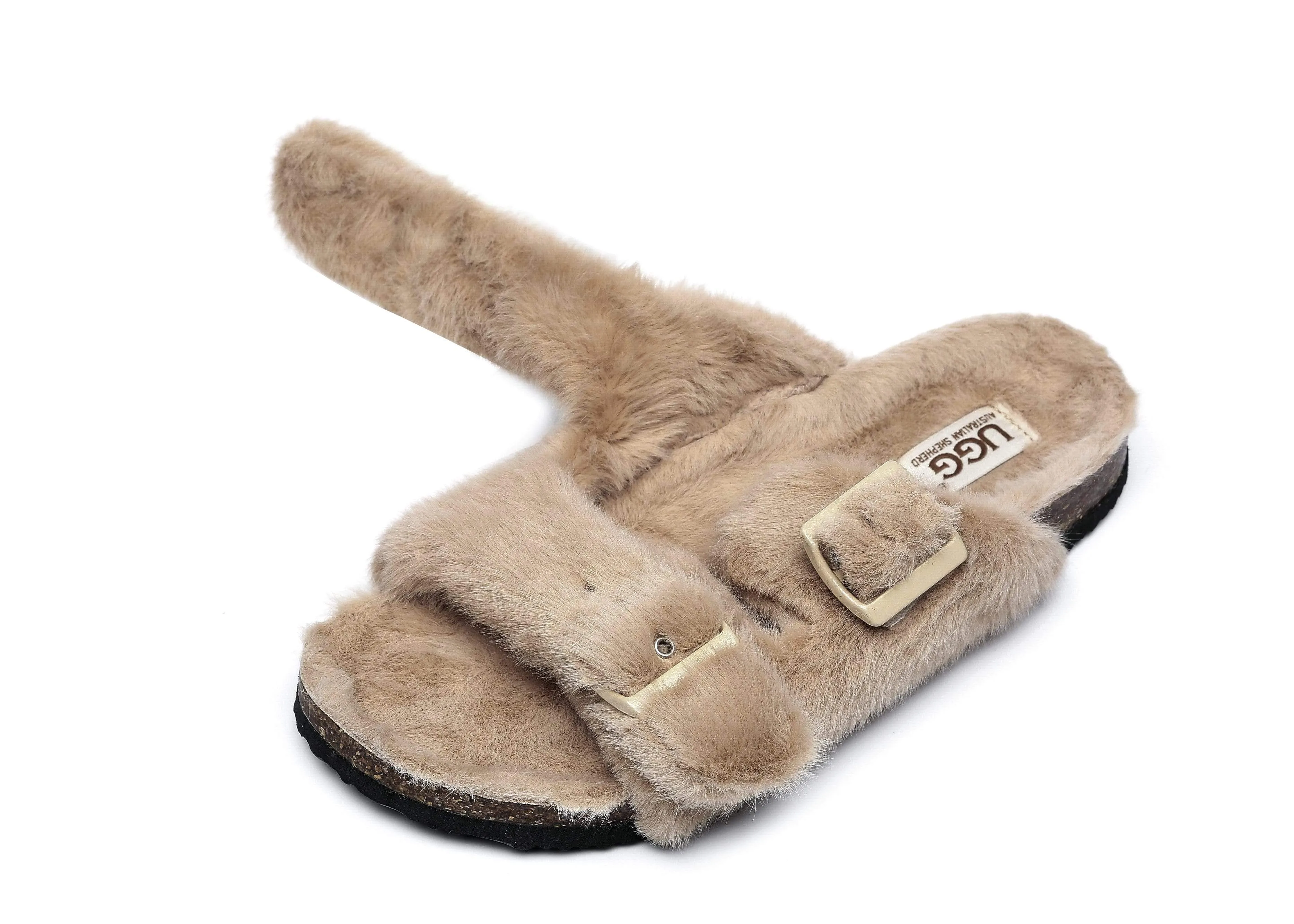 AUSTRALIAN SHEPHERD® Fluffy Womens Slides Myla