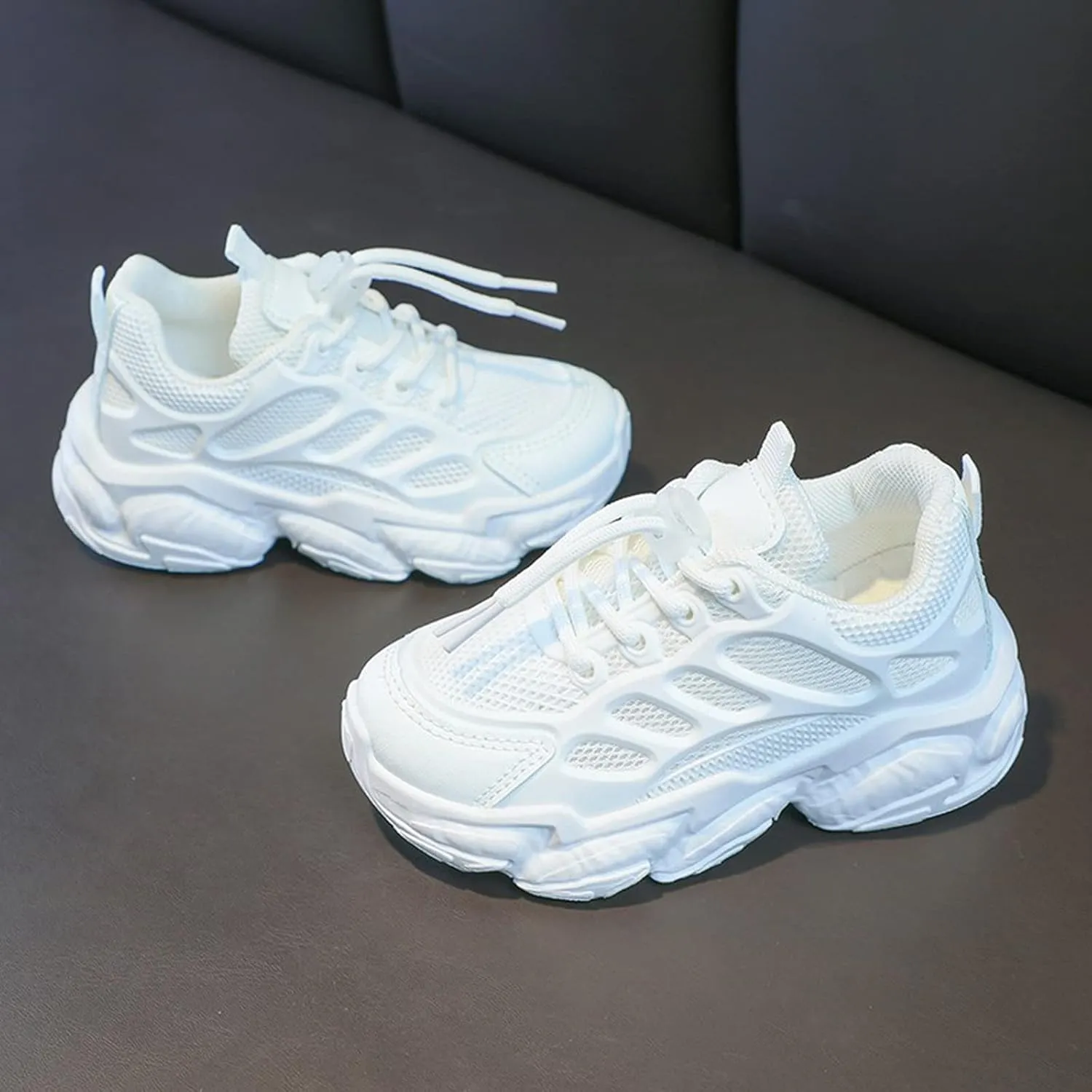 Baby Toddler Infant Mesh Sneaker Lace-Up Lightweight Breathable Sport Shoes Newborn Outdoor First Walking Non Slip Shoes