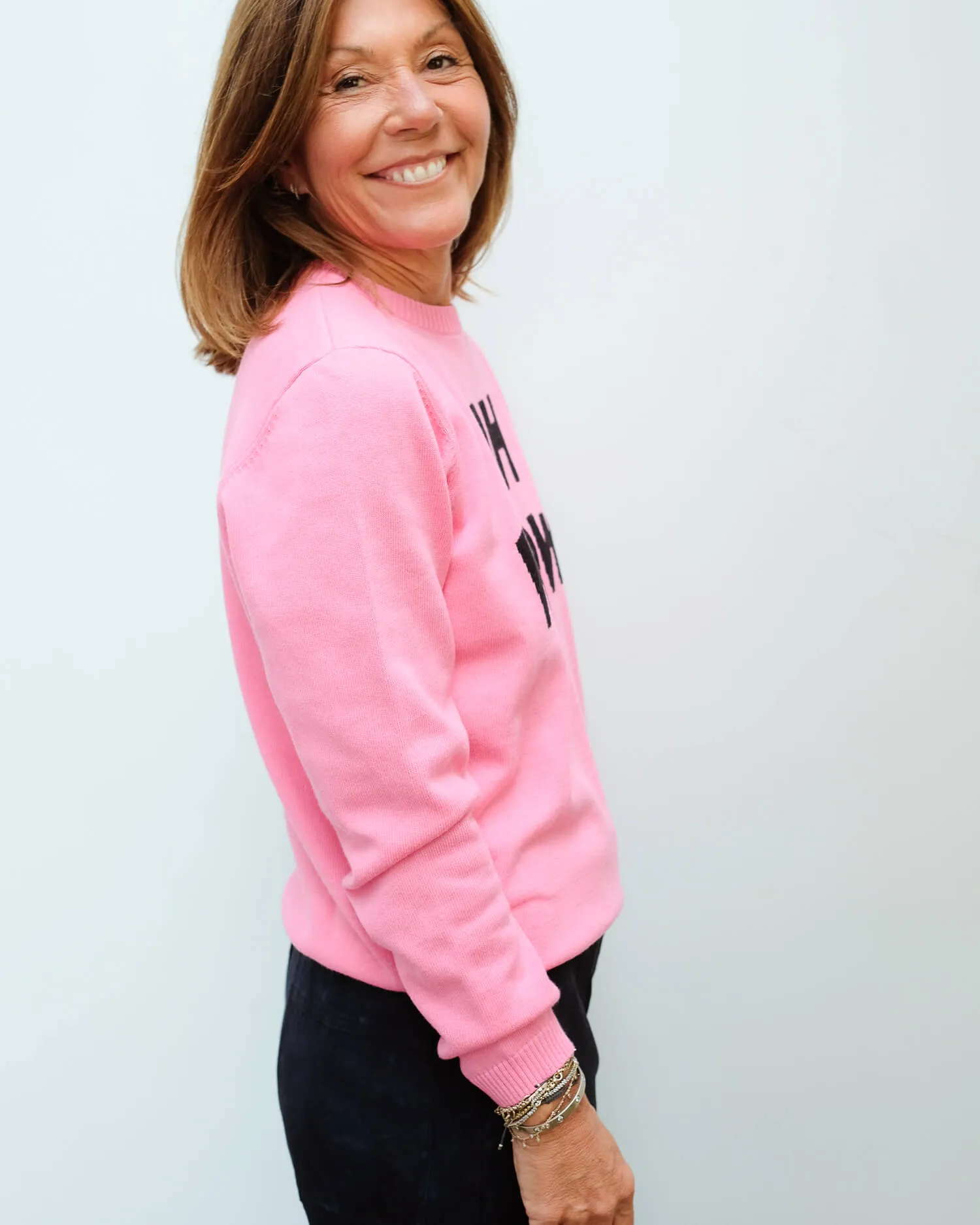 BF Oh Wow jumper in pink