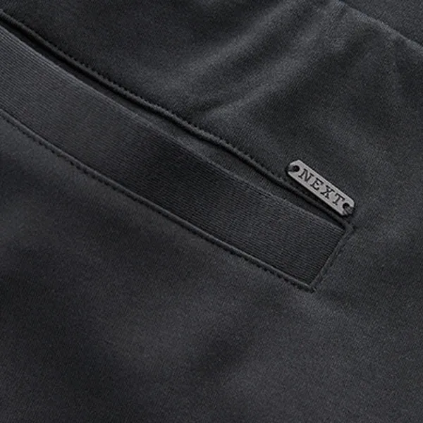 Black Zip Pocket Jersey Shorts