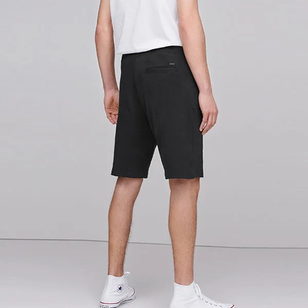 Black Zip Pocket Jersey Shorts