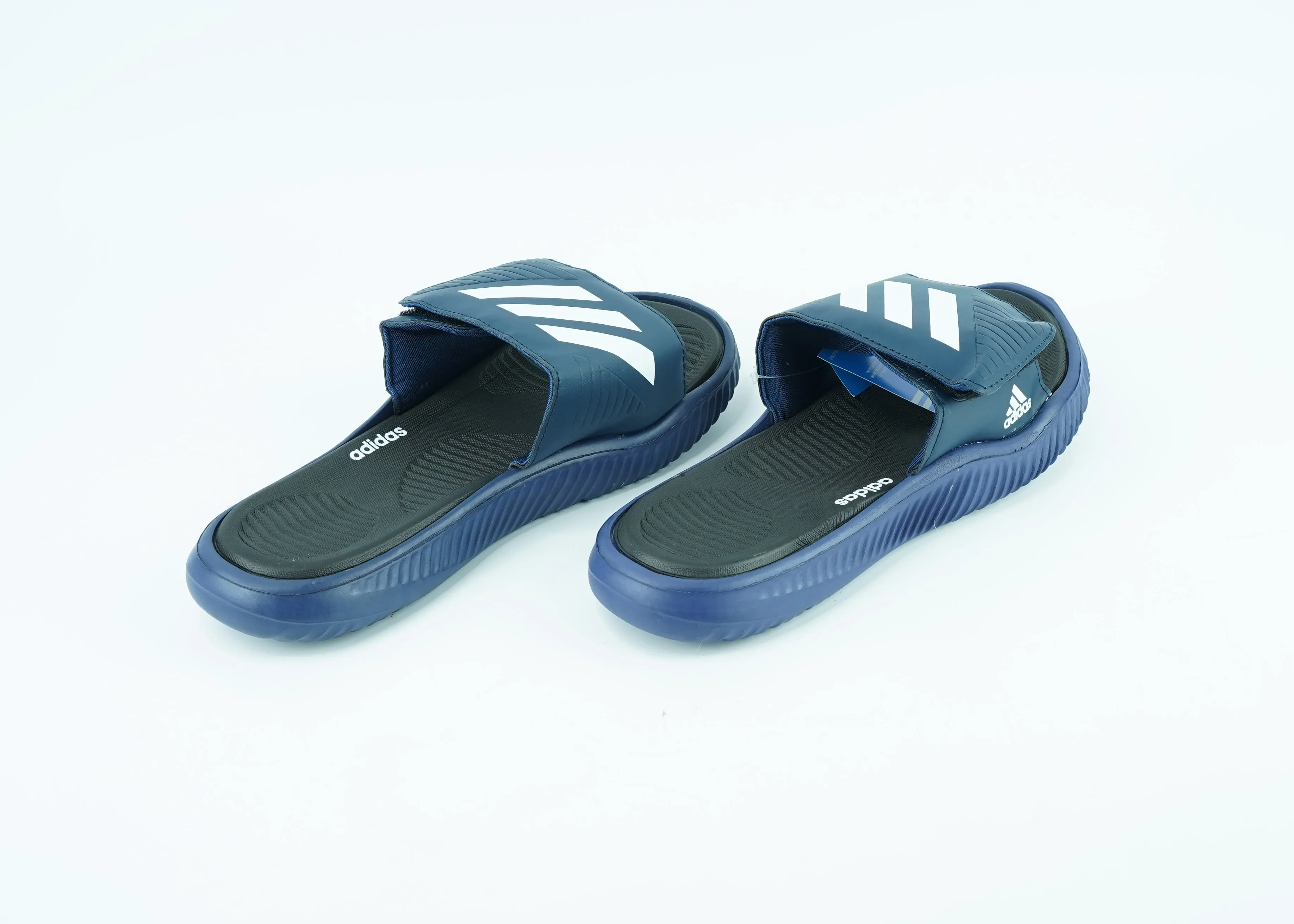 Blue and White Adidas Stylish Slippers For Men