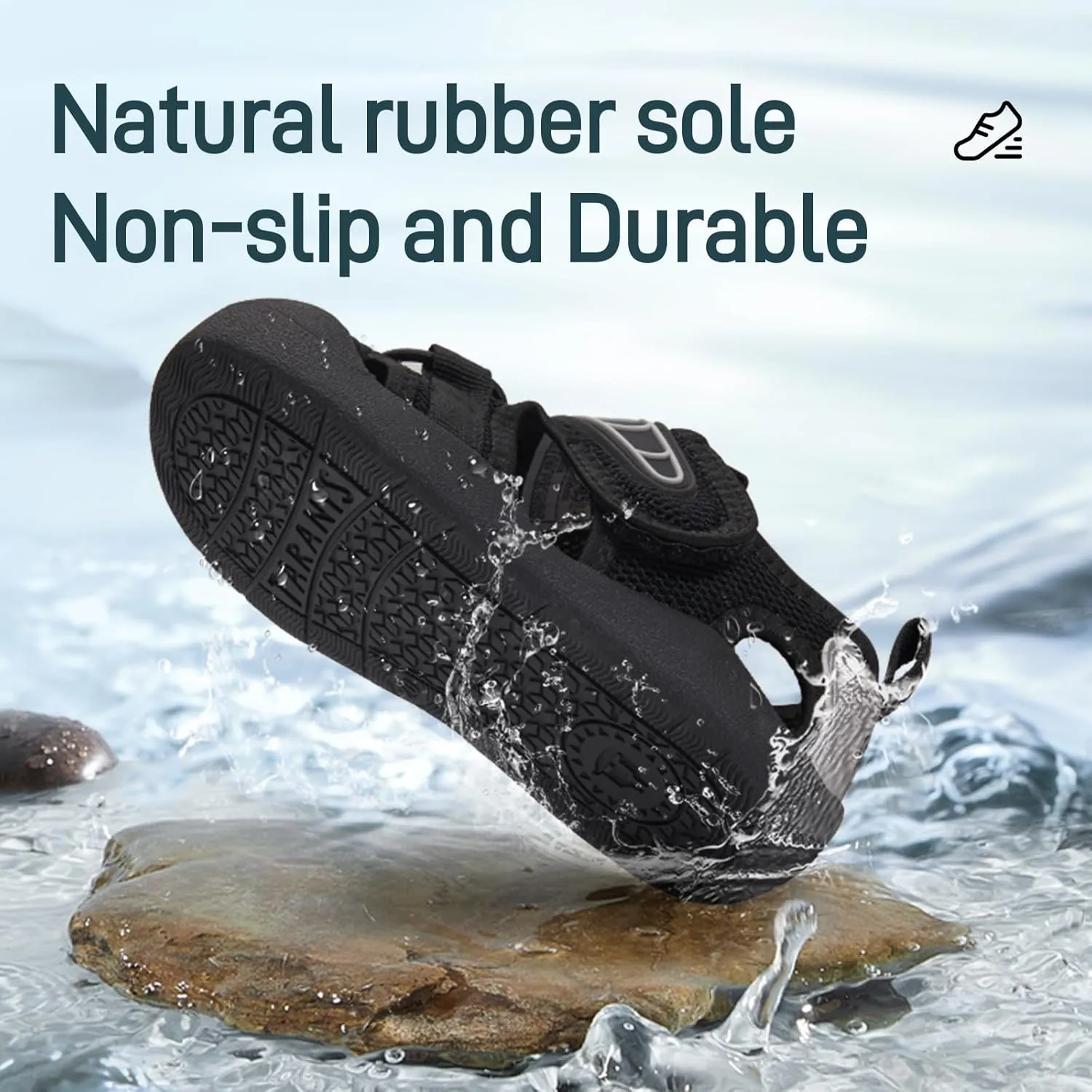 Boys Girls Outdoor Sport Sandals Closed Toe Water Beach Hiking Lightweight Athletic Summer Shoes