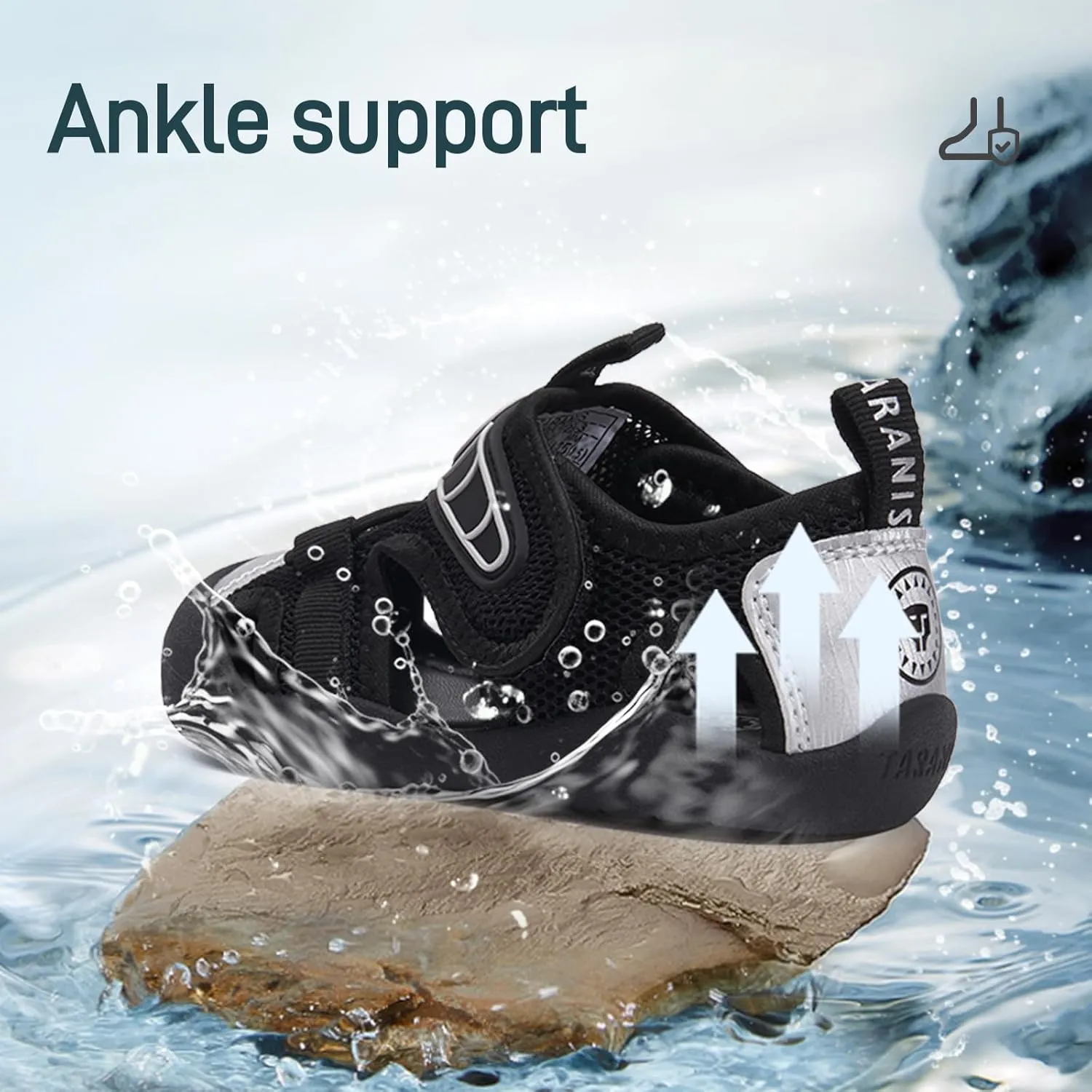 Boys Girls Outdoor Sport Sandals Closed Toe Water Beach Hiking Lightweight Athletic Summer Shoes