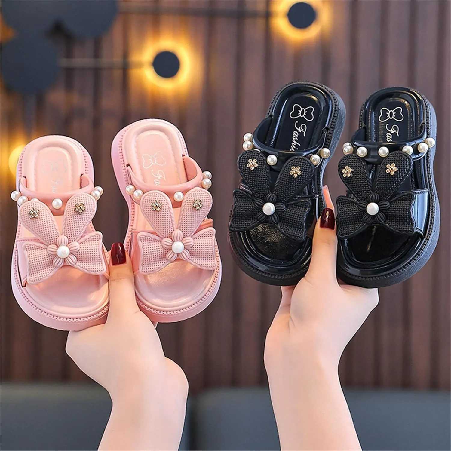 Cloud Pillow Comfy Slippers Girls Thick Sole Cute Bow Bedroom Slides Lightweight Sandals Indoor Outdoor Shoes