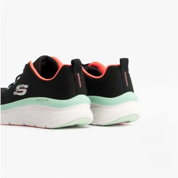 D'LUX WALKER-FRESH FINESSE Ladies Trainers Black/Mint