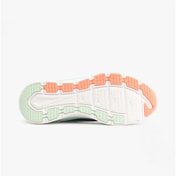 D'LUX WALKER-FRESH FINESSE Ladies Trainers Black/Mint