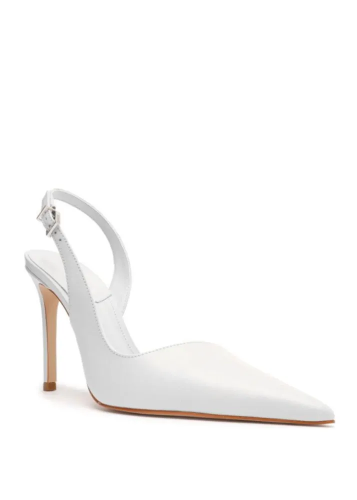 Emma Slingback Heel - White