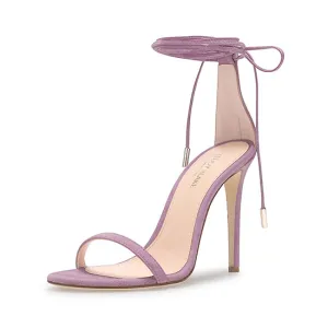Emma Suede Sandals - Lilac Emma Suede Sandals - Lilac