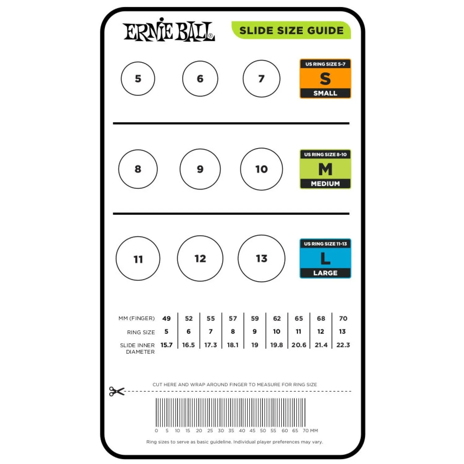 Ernie Ball Comfort Slide Guitar Slide