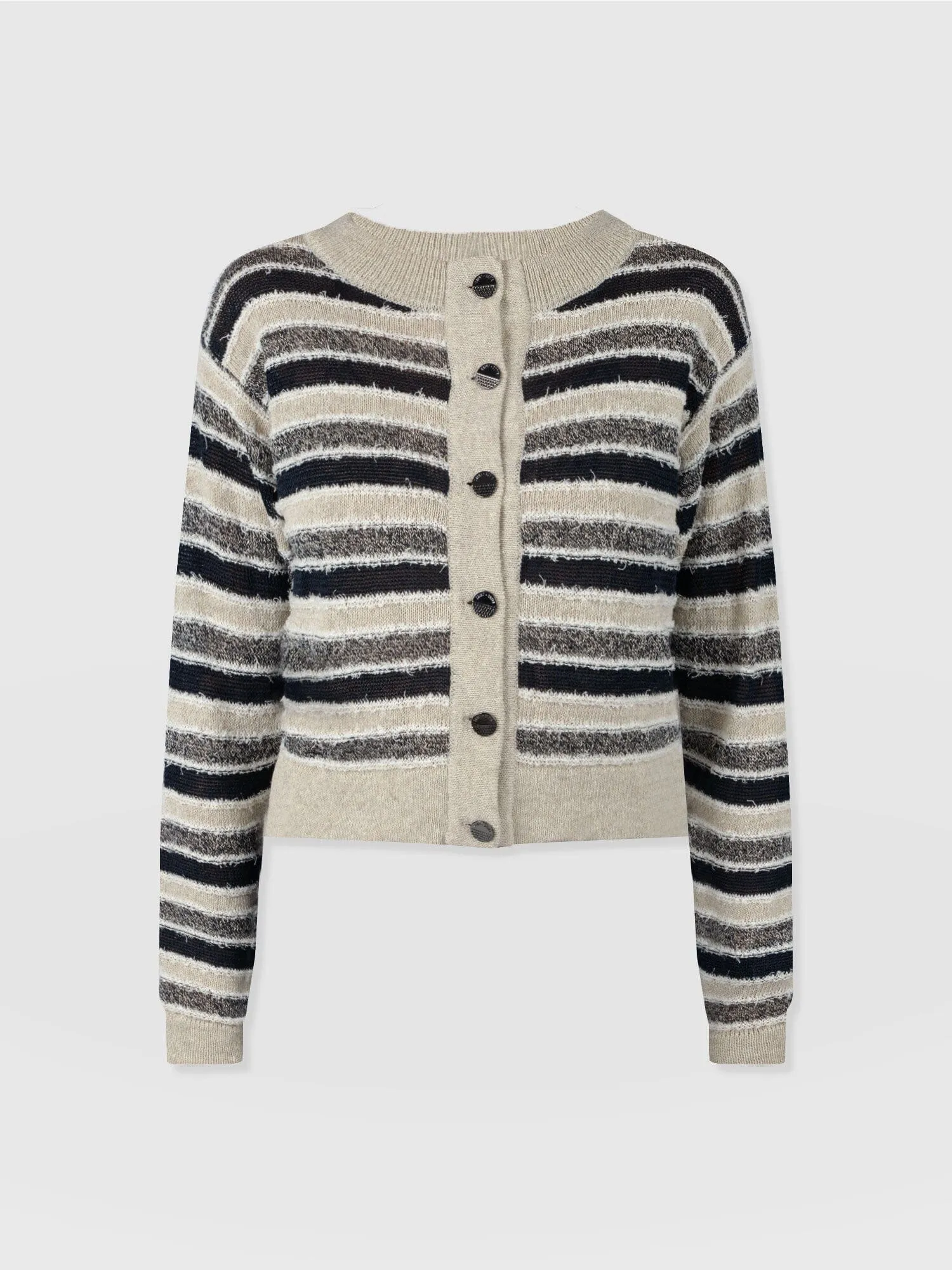 Fearne Knit Cardigan - Blue Stripe