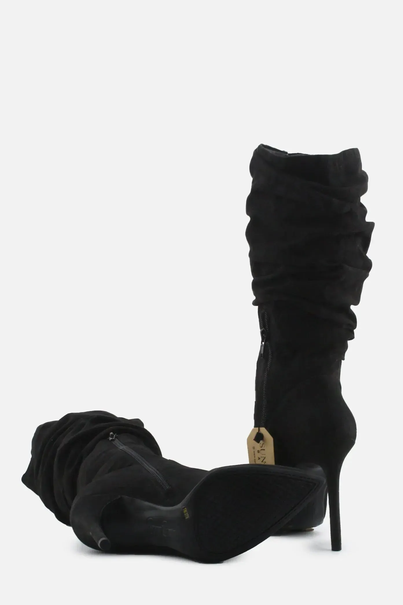 Jessica Simpson Zipper Stilettos Ankle Boots | Suede