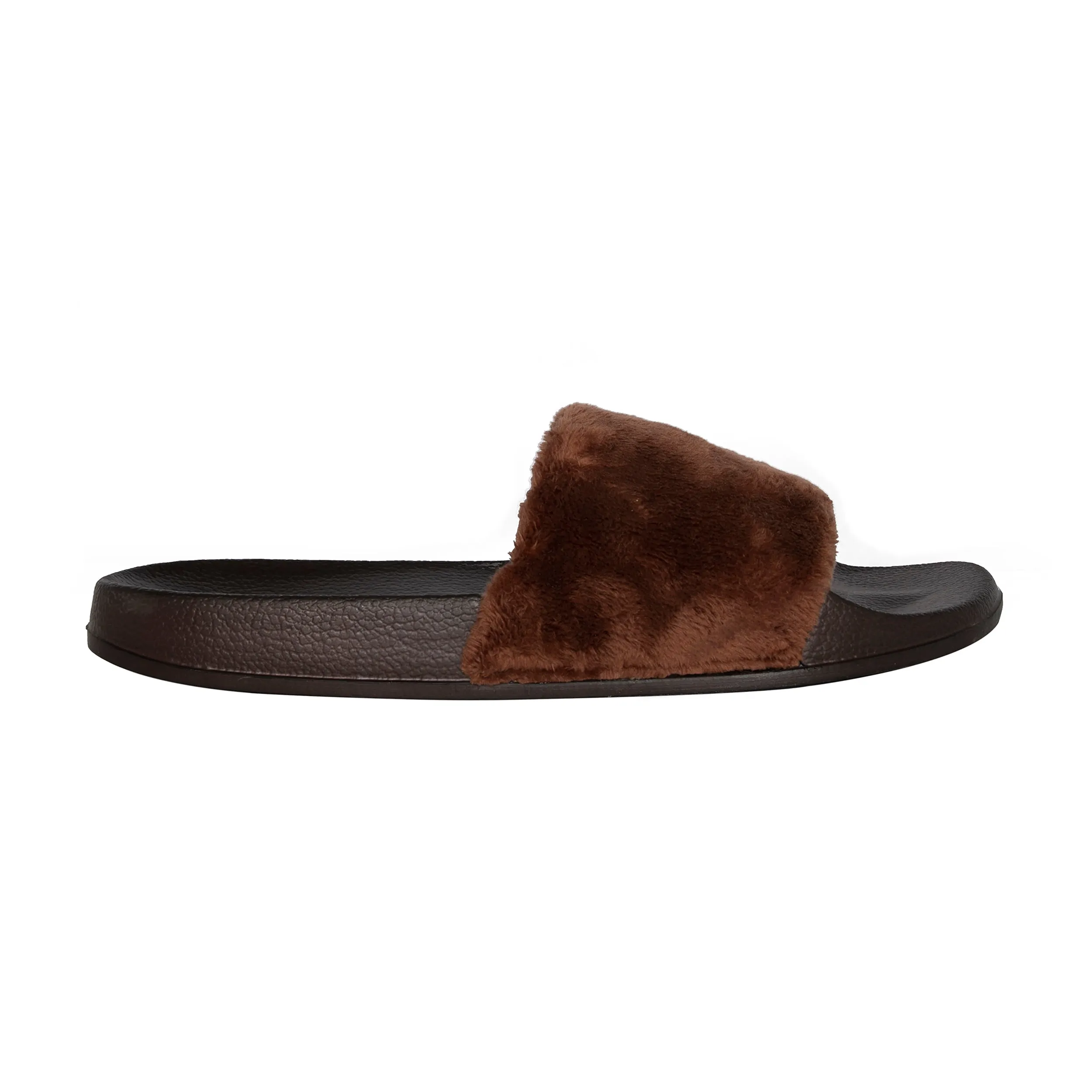 Luxe Faux Sheepskin Women Slides