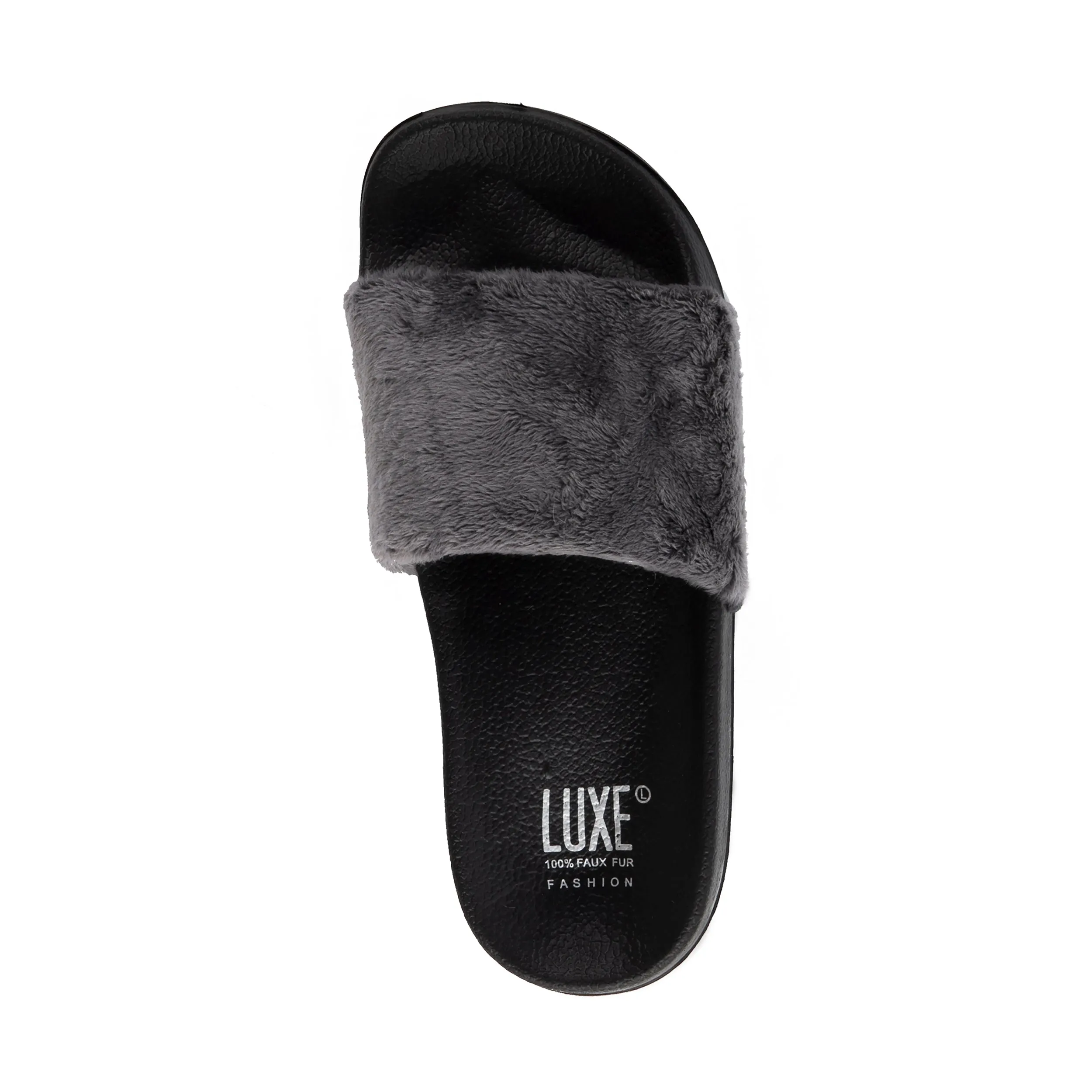 Luxe Faux Sheepskin Women Slides