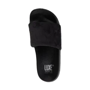 Luxe Faux Sheepskin Women Slides