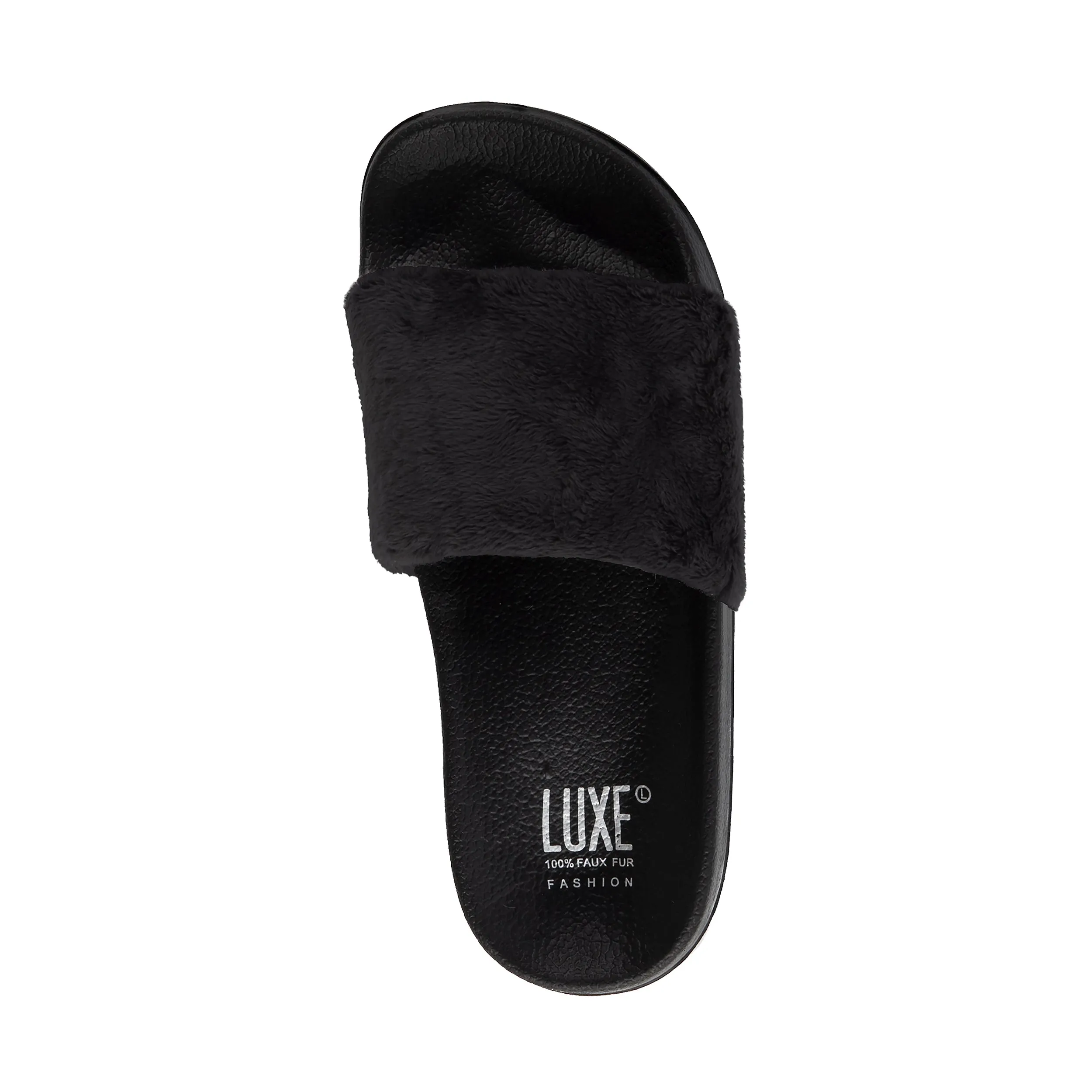 Luxe Faux Sheepskin Women Slides