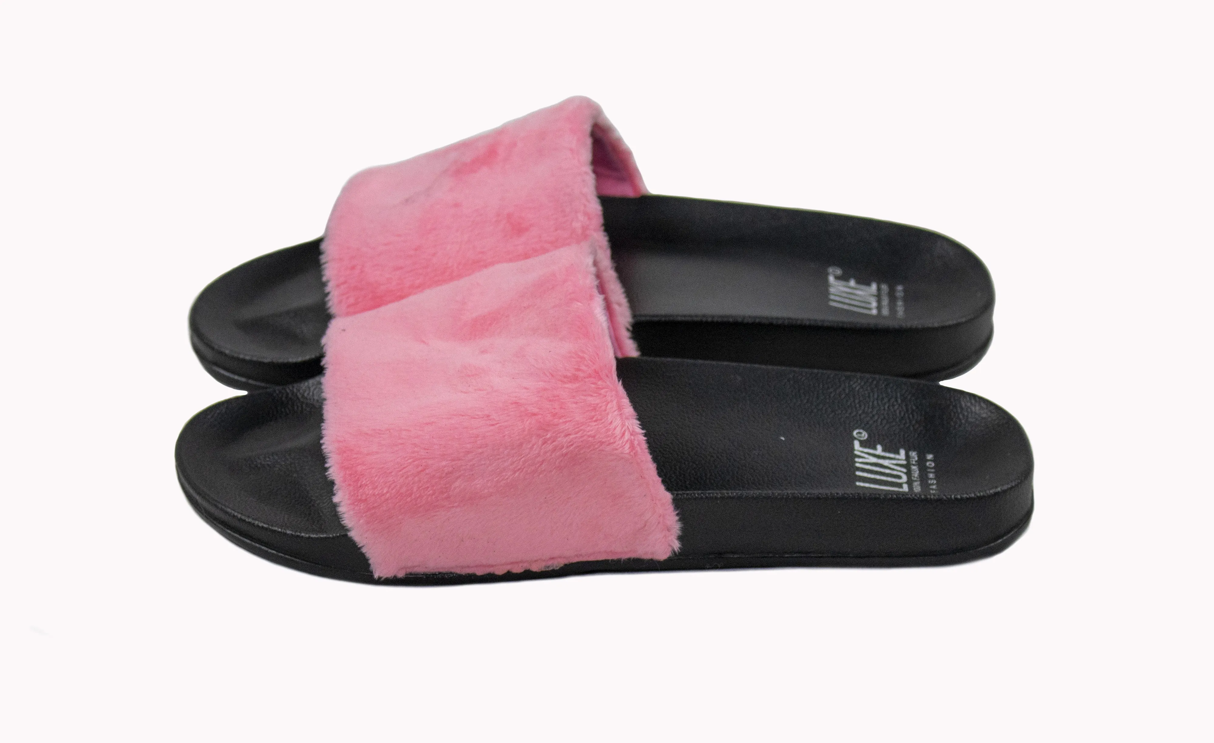 Luxe Faux Sheepskin Women Slides