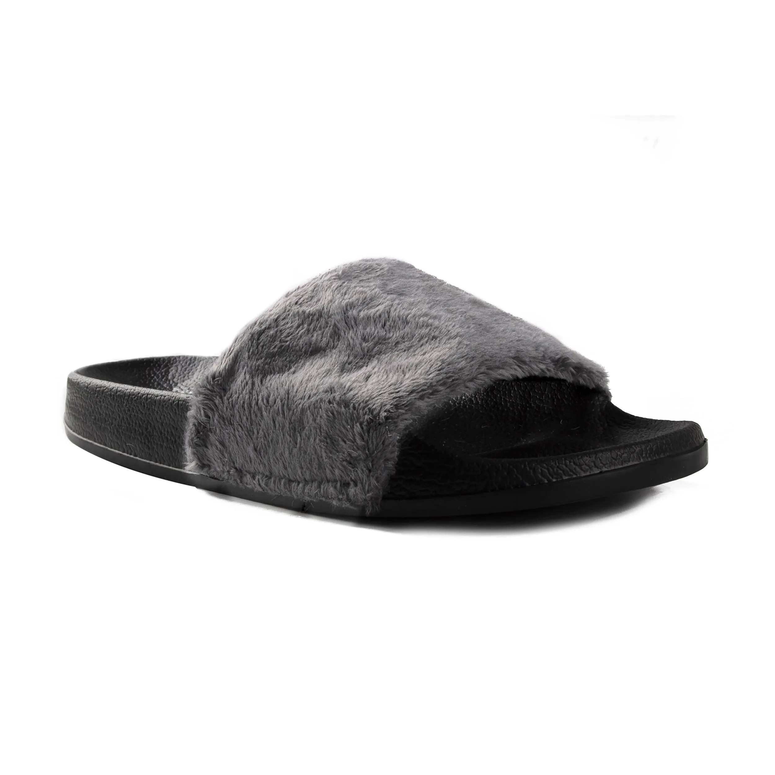 Luxe Faux Sheepskin Women Slides