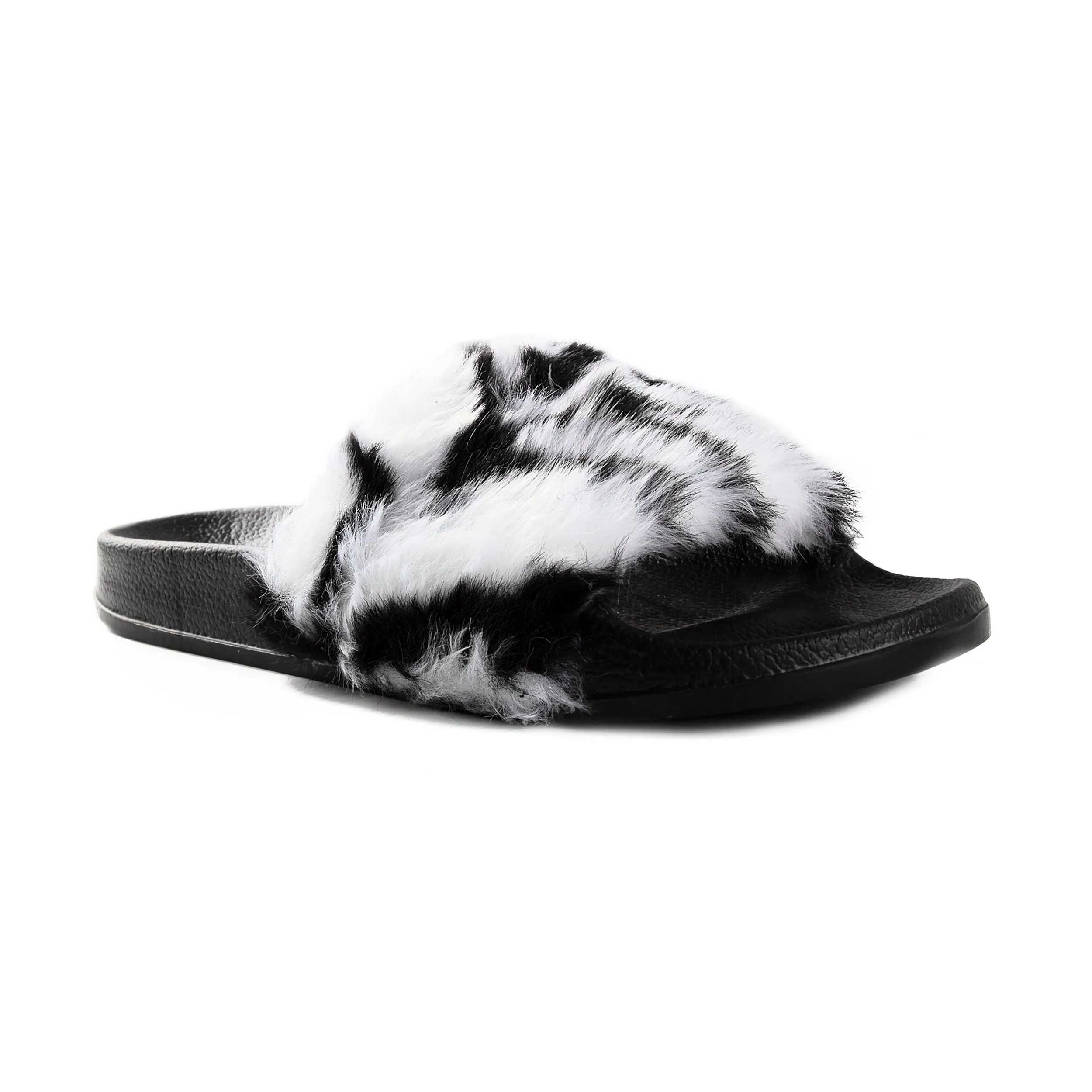 Luxe Faux Sheepskin Women Slides