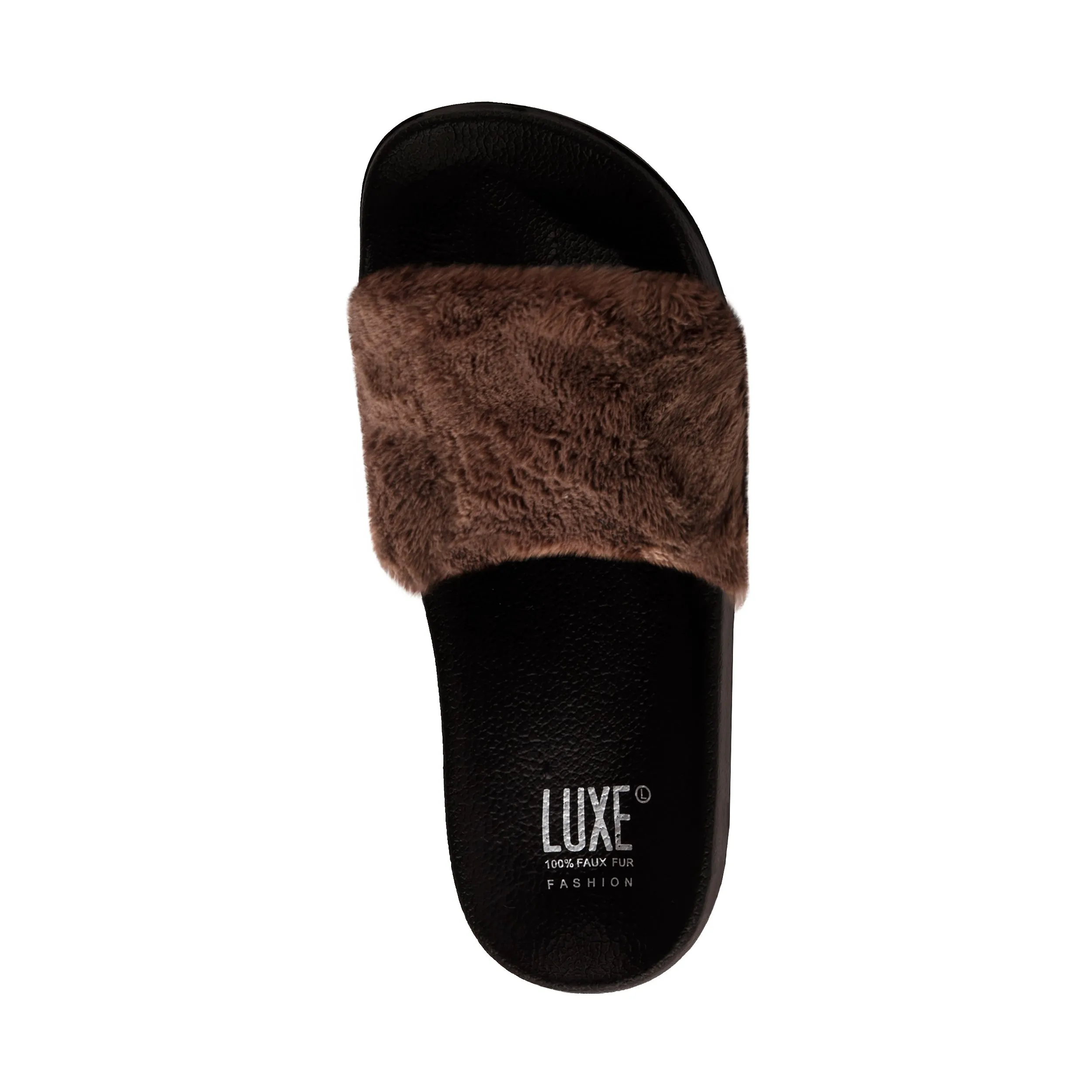 Luxe Faux Sheepskin Women Slides