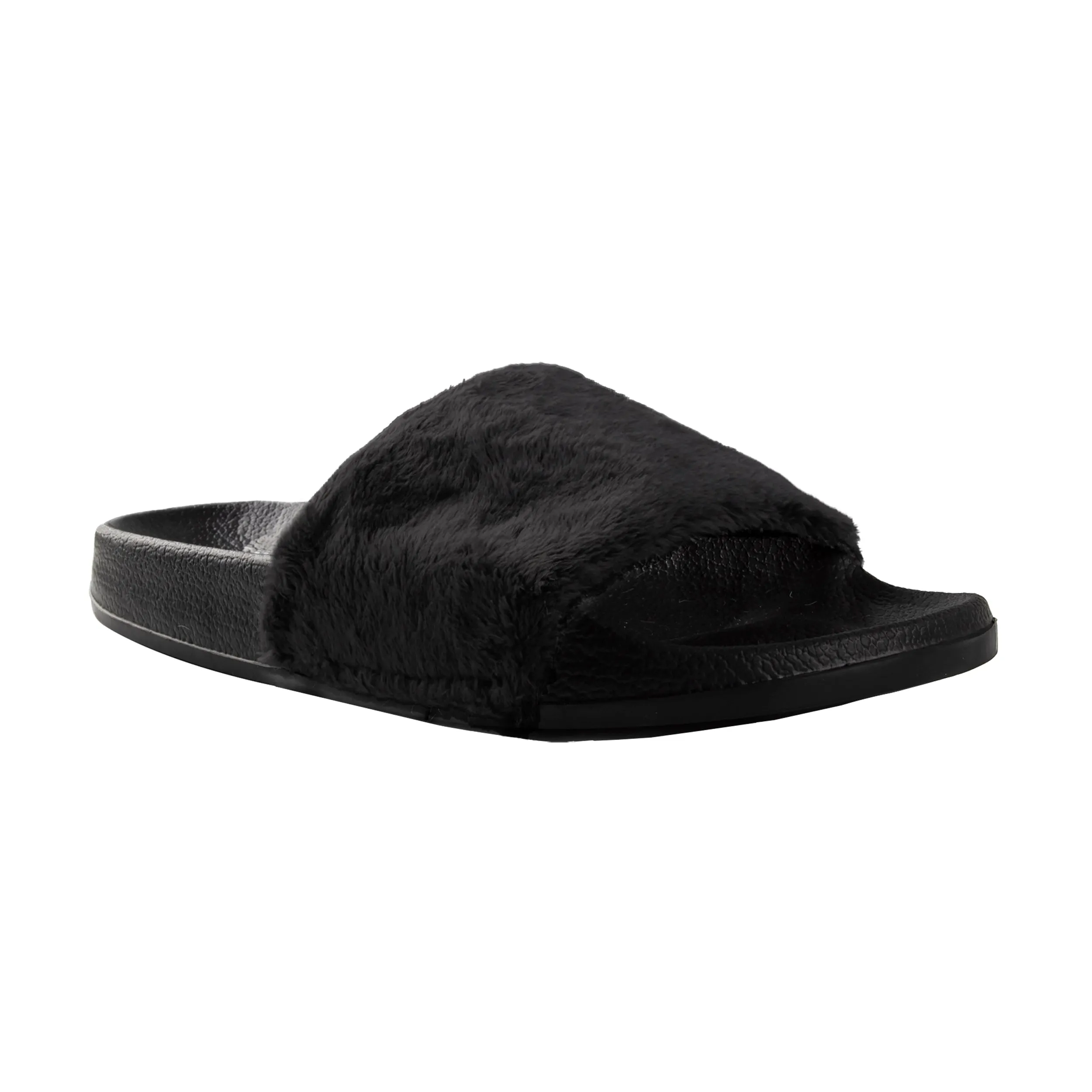 Luxe Faux Sheepskin Women Slides