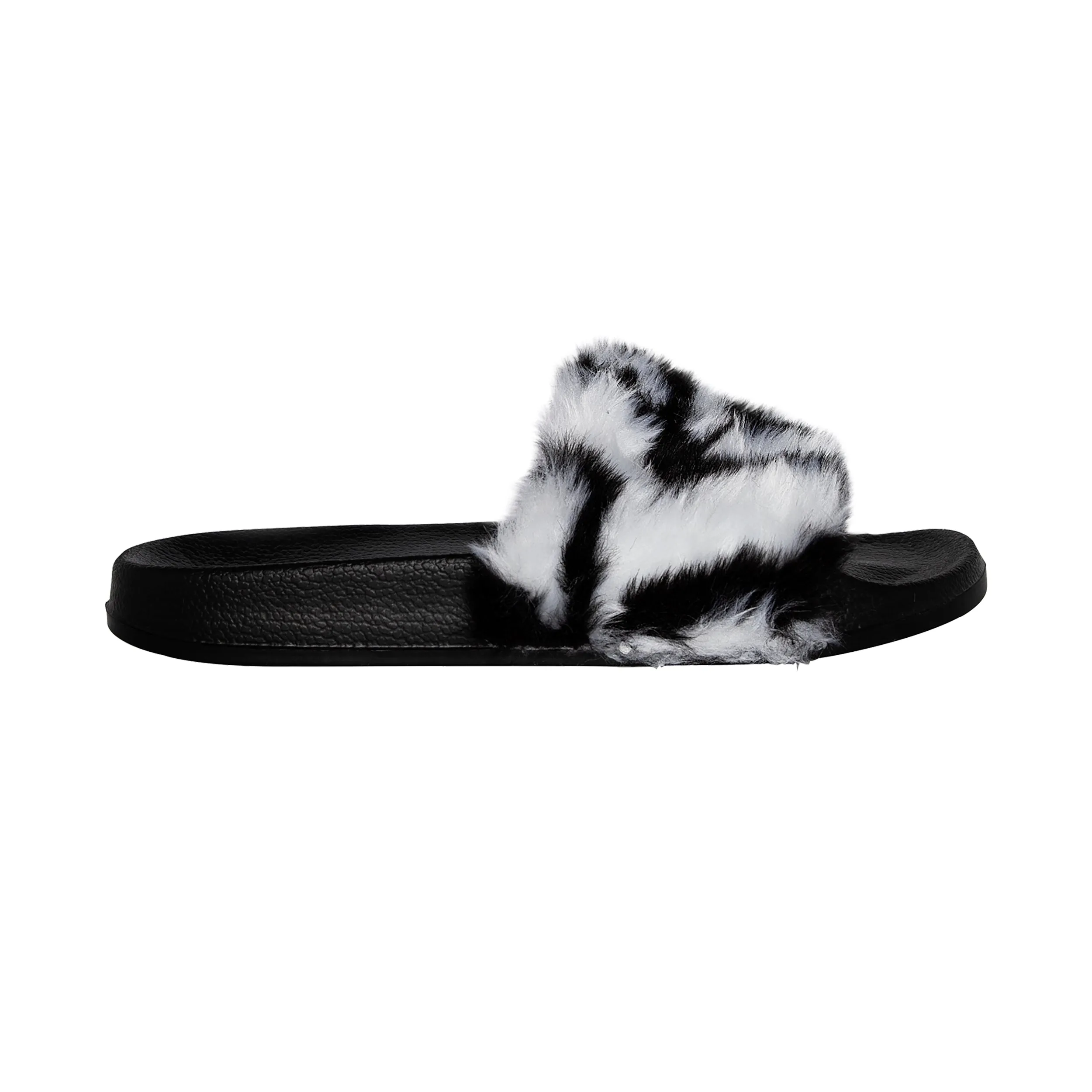 Luxe Faux Sheepskin Women Slides