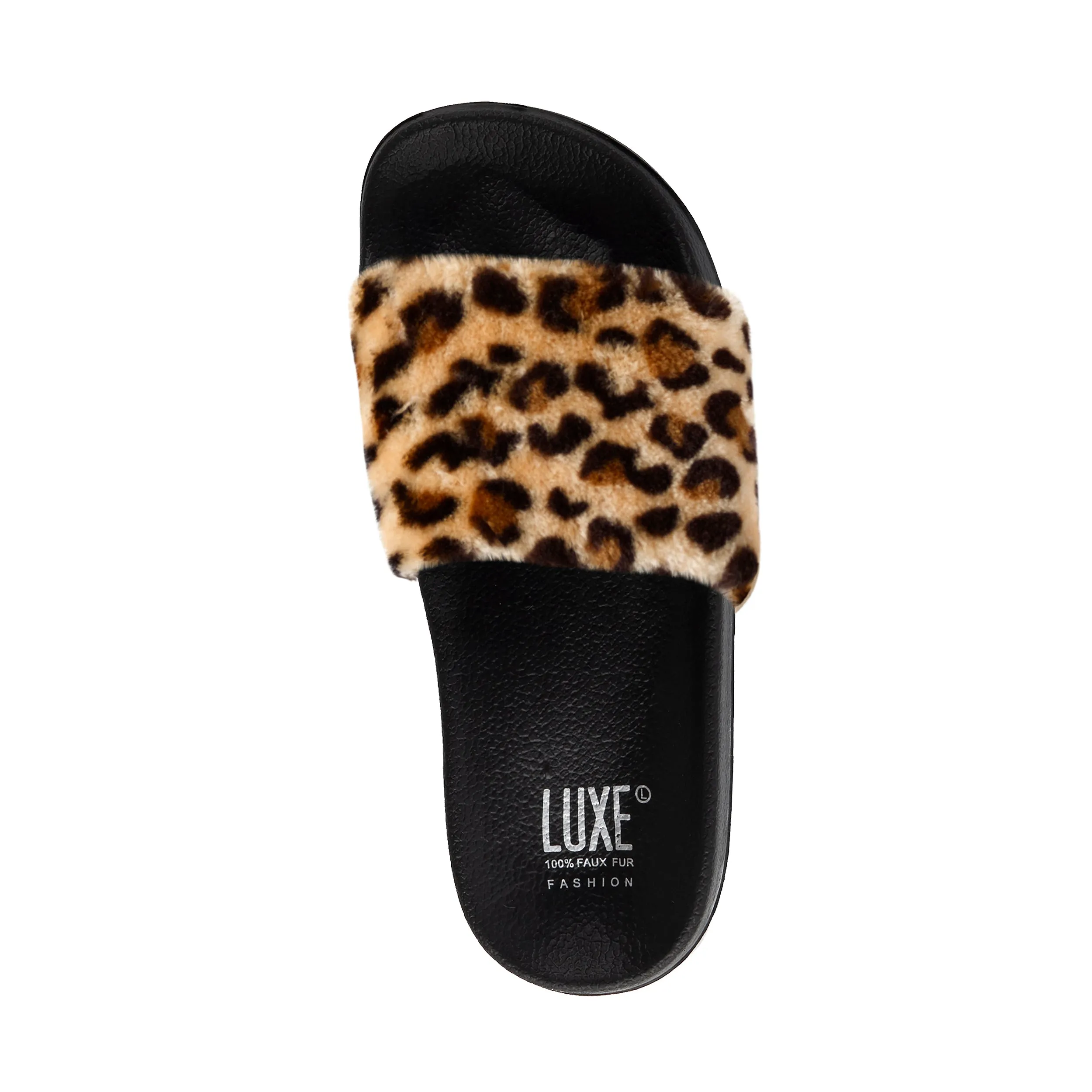 Luxe Faux Sheepskin Women Slides