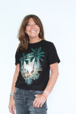M Pata Printed T-shirt in Black