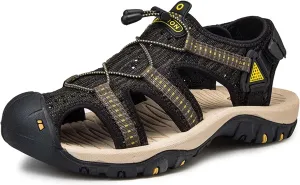 Men's Mesh Hiking Sandals,Beach Sandal,Arch Support Man Walking SandalsQuick Dry Breathable Mesh Lightweight Outdoor Training Water Walking Shoes,Knitted sports sandals