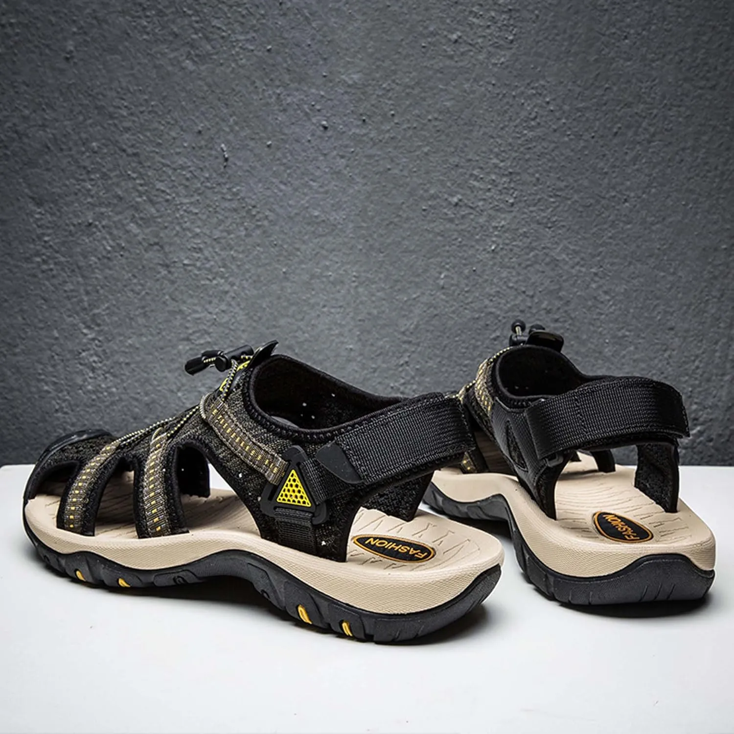 Men's Mesh Hiking Sandals,Beach Sandal,Arch Support Man Walking SandalsQuick Dry Breathable Mesh Lightweight Outdoor Training Water Walking Shoes,Knitted sports sandals