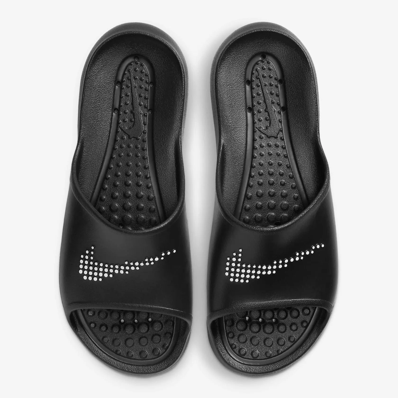 Men's Nike Victori One Shower Slides (Black/White)(CZ5478-001)