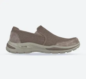 Men's Wide Fit Skechers 204509 Arch Fit Motley Ratel Slip On Trainers