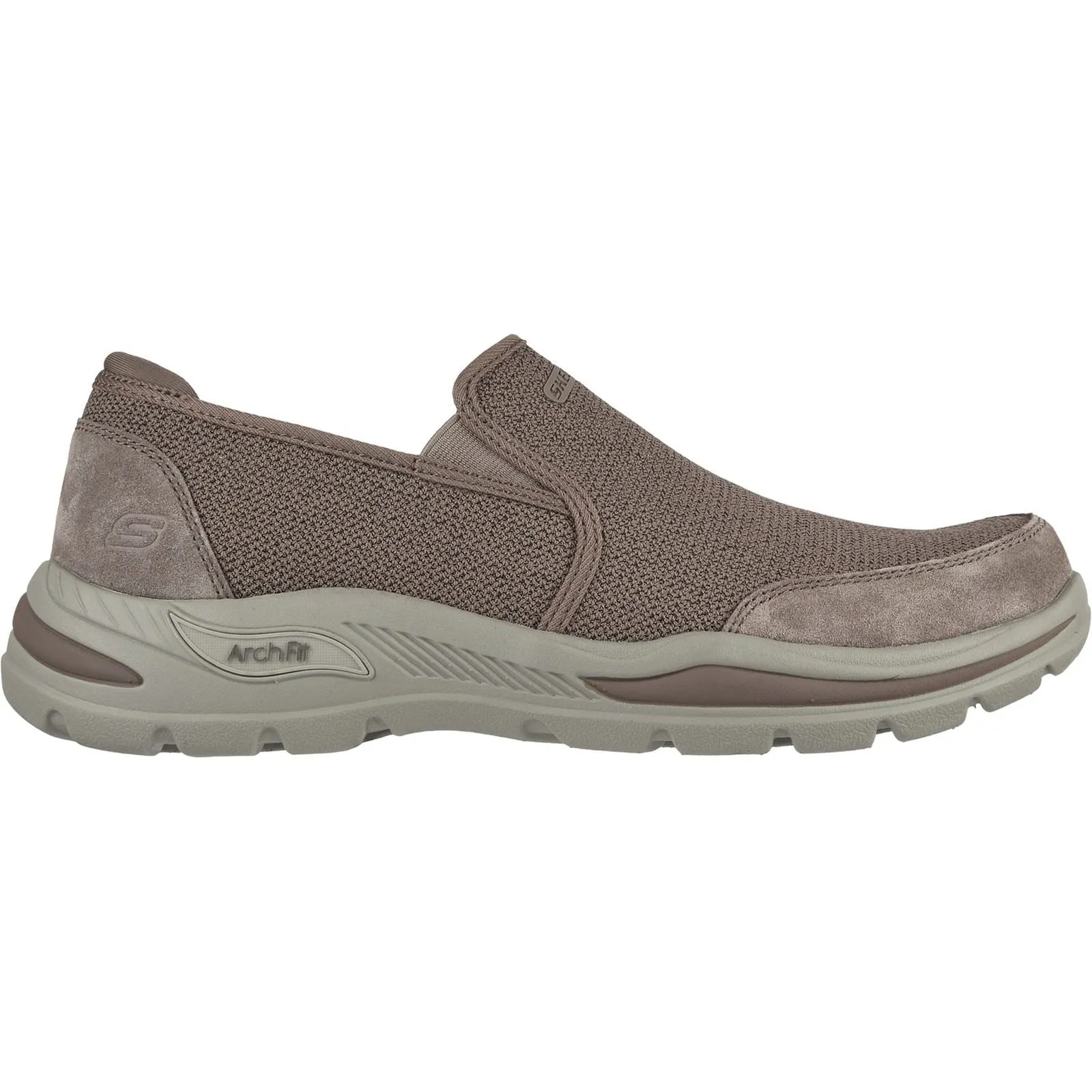 Men's Wide Fit Skechers 204509 Arch Fit Motley Ratel Slip On Trainers
