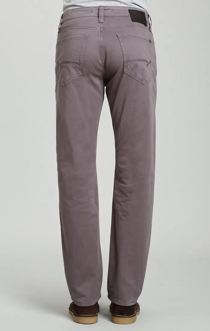 MYLES STRAIGHT LEG IN DARK GREY TWILL