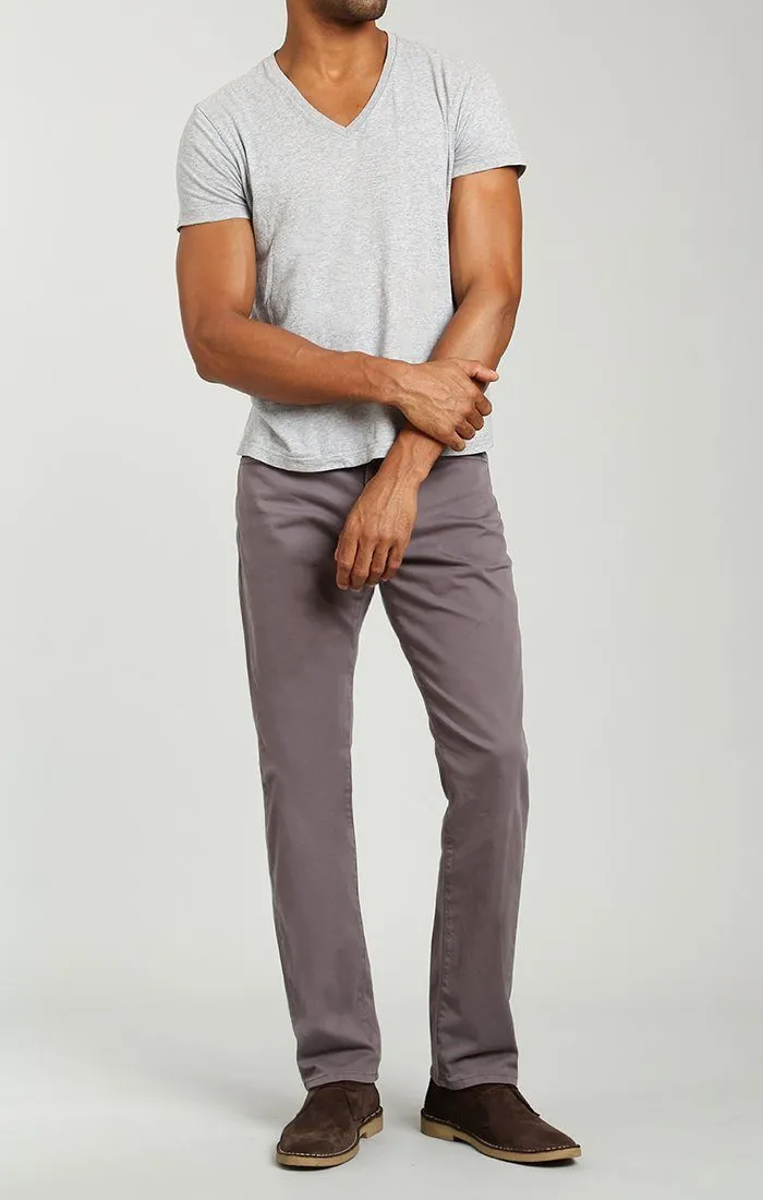 MYLES STRAIGHT LEG IN DARK GREY TWILL